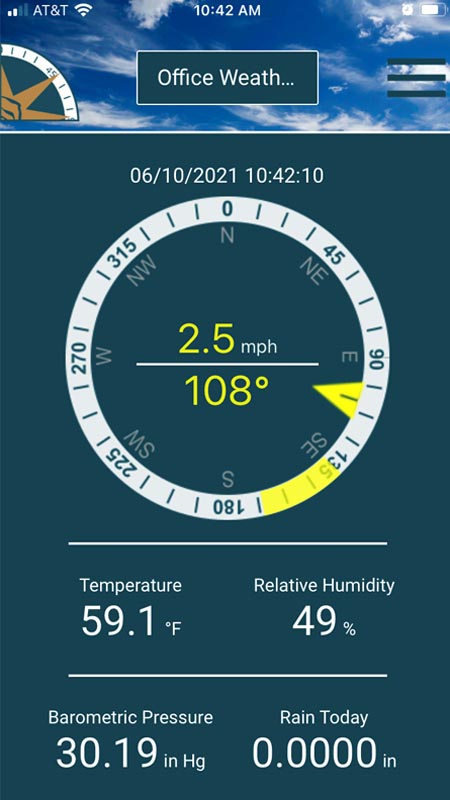 Weather App Main Screen